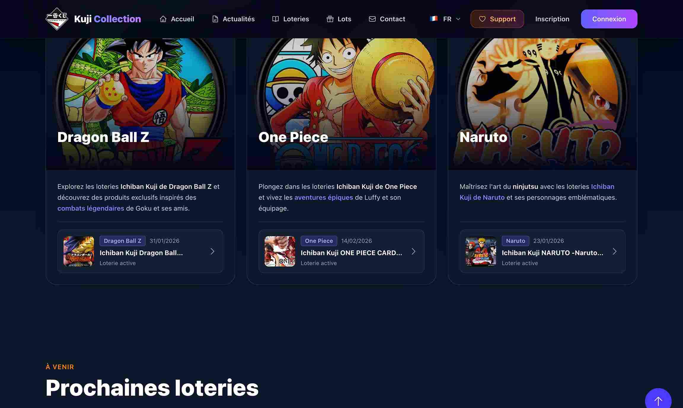 Version desktop - Licences du moment