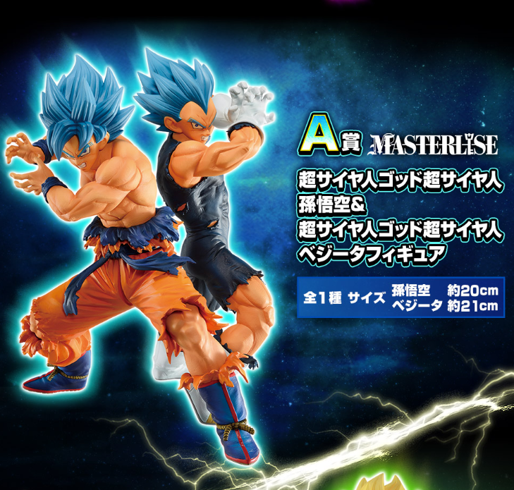 Super Saiyan God Super Saiyan Son Goku & Super Saiyan God Super Saiyan Vegeta Figure