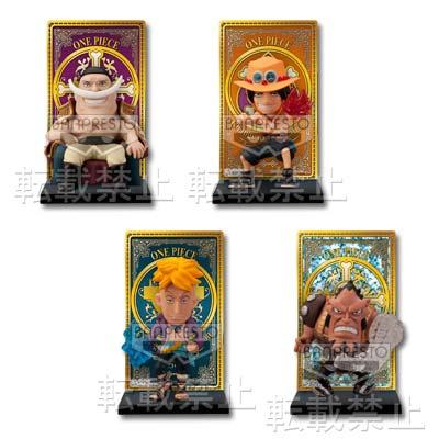 Figurine support de cartes de l'équipage de Barbe Blanche