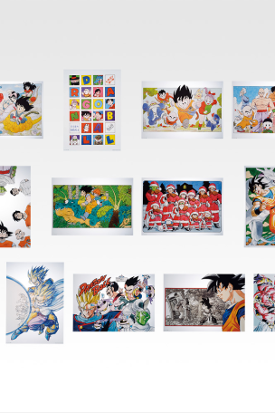 Poster transparent d'illustrations en couleur de Akira Toriyama