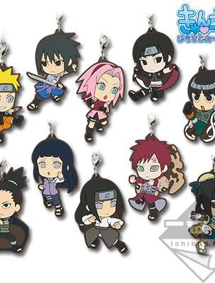 Porte-clés en caoutchouc NARUTO