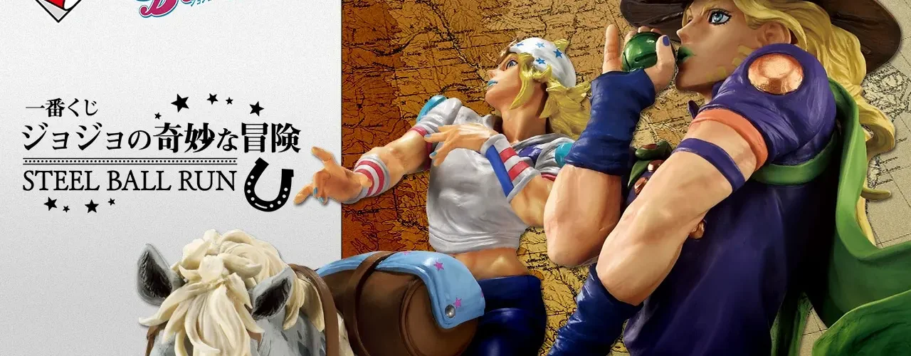 Ichiban Kuji JoJo’s Bizarre Adventure Steel Ball Run: la lotteria 2026 che porta Johnny, Gyro e Diego in MASTERLISE