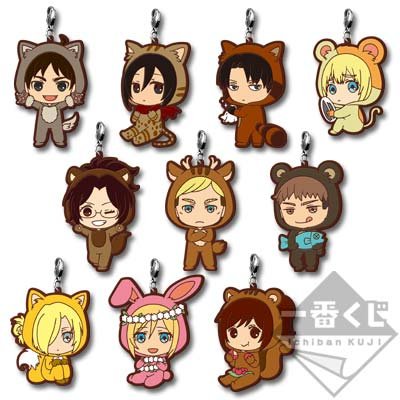 Mascotte in gomma "Animali del bosco"