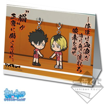 Practice Match!! Kuroo & Kozume Rubber Mascot Set