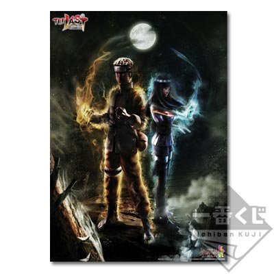 Póster transparente de Naruto y Hinata