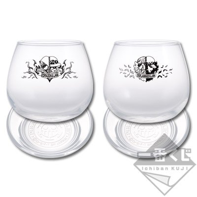 Design-Glas- & Untersetzer-Set