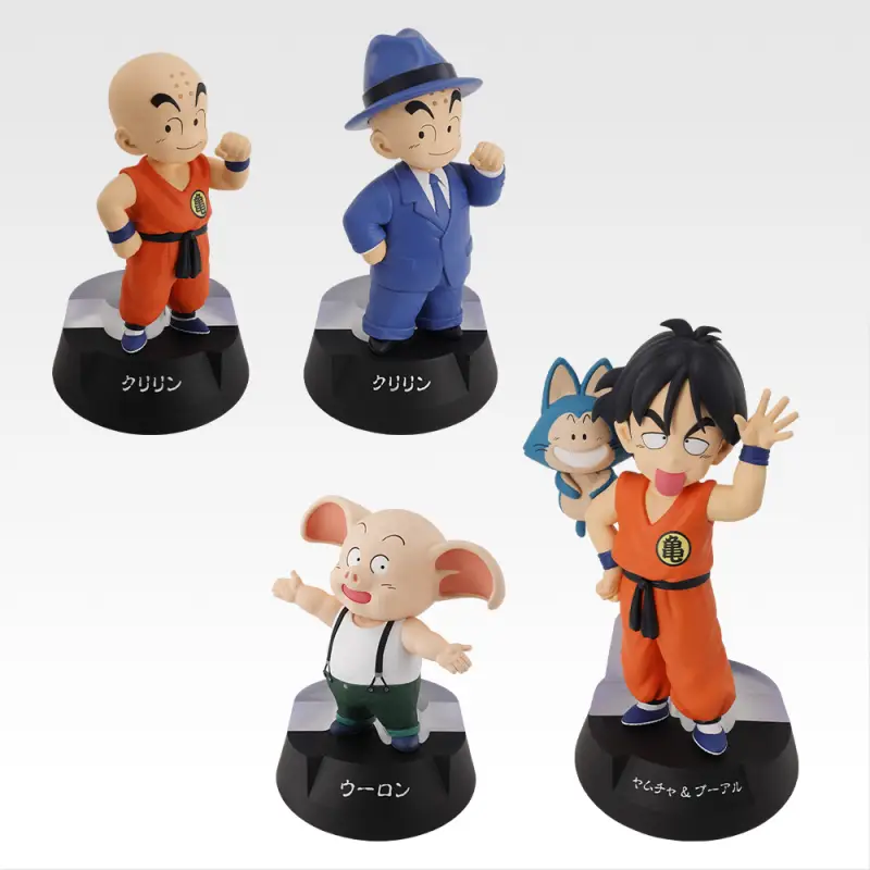 Krilin・Oolong・Yamcha & Plume – figurines ASSEMBLE