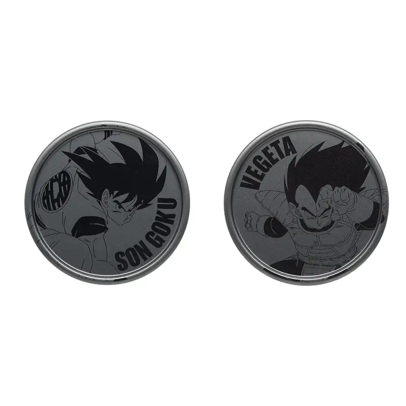 Lot G : Paire de sous-verres en métal