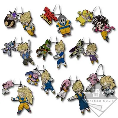 Porte-clés en caoutchouc ~ Grand rassemblement de Super Saiyans ~