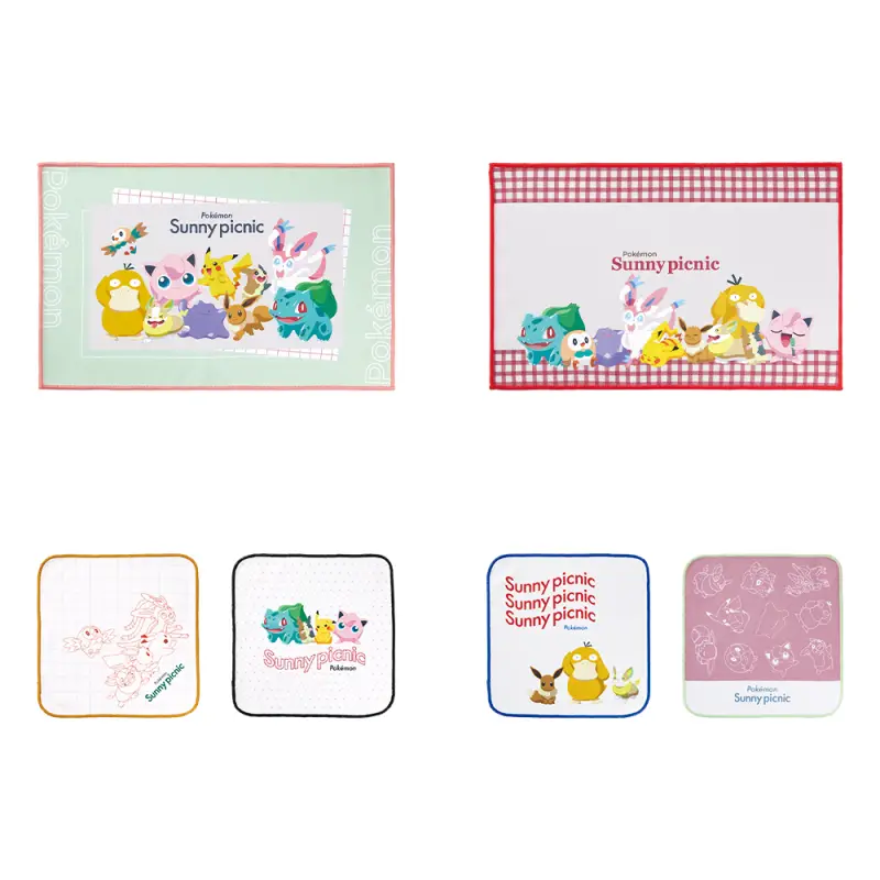 Collection de serviettes de pique-nique