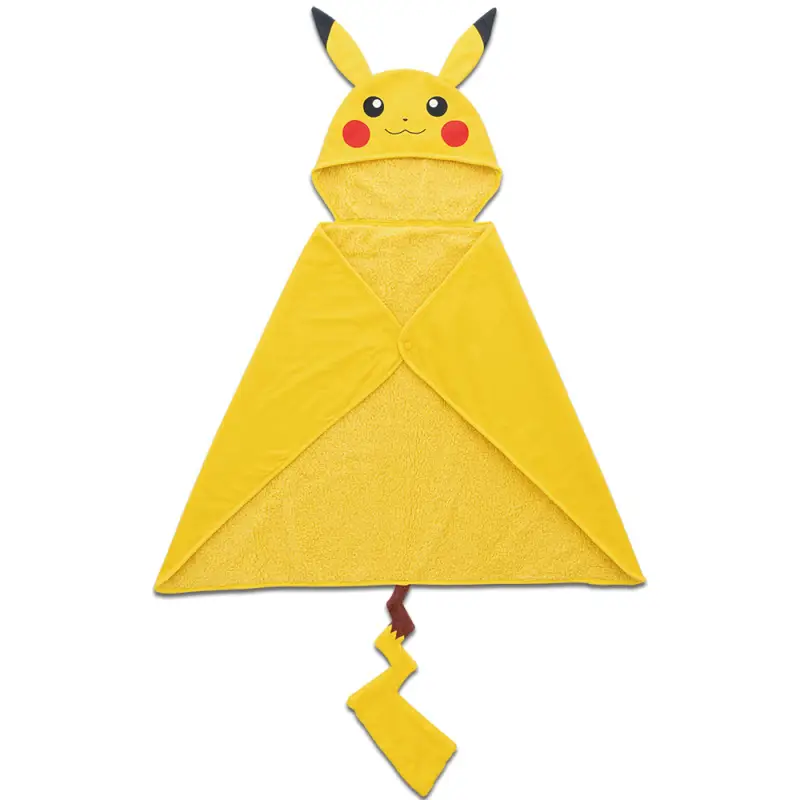 Couverture à capuche Pikachu