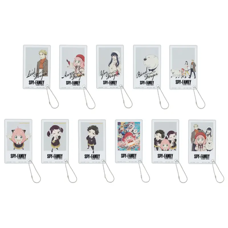 Charm carte en acrylique