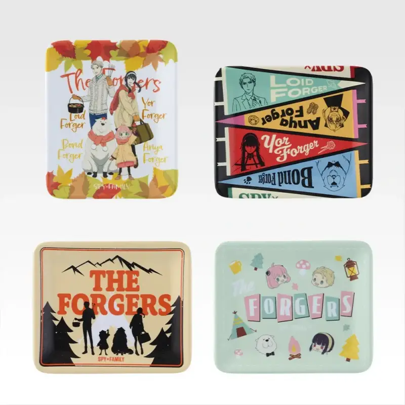 Plateau en métal illustré