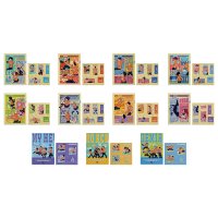 Carpeta transparente y pegatinas