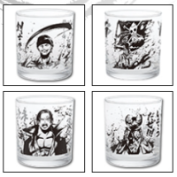 Verre « citations cultes » style encre