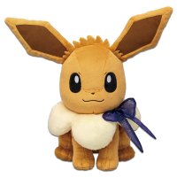 Eevee-Plüschtier mit Sternenhimmel-Schleife