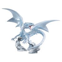Figurine Dragon Blanc aux Yeux Bleus