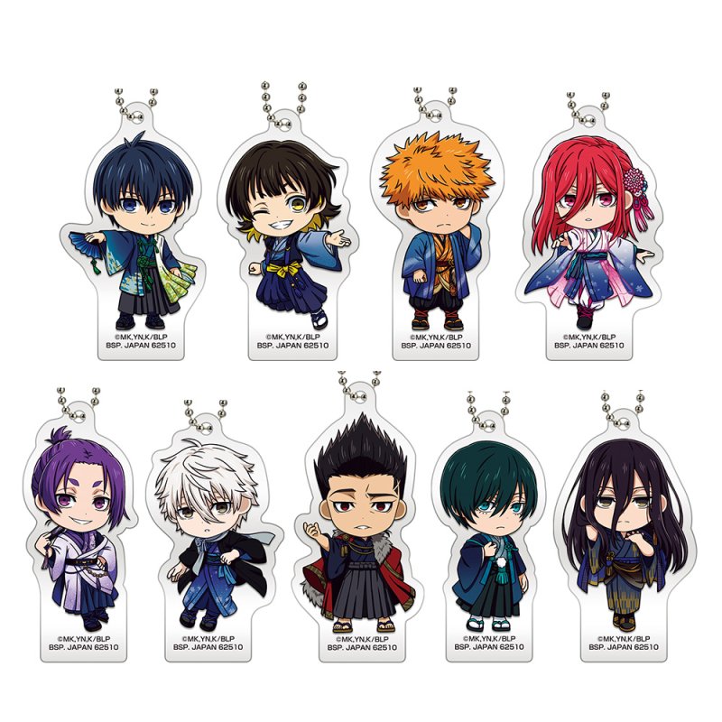 Mascotte acrylique Kyun-Chara en tenue japonaise