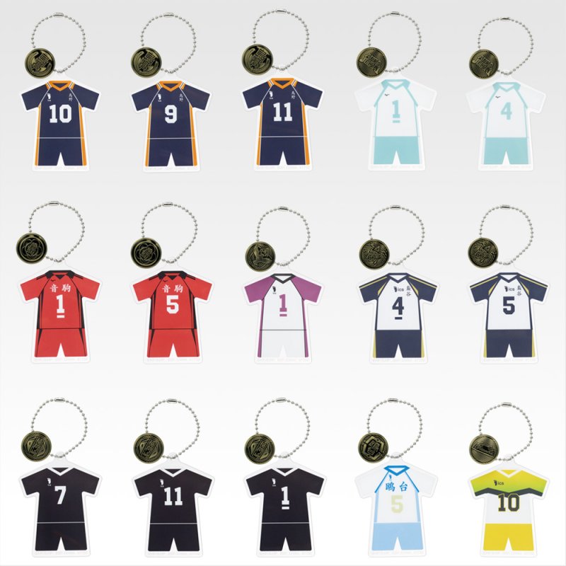 Porte-clés en acrylique avec bouton « icône d’école »