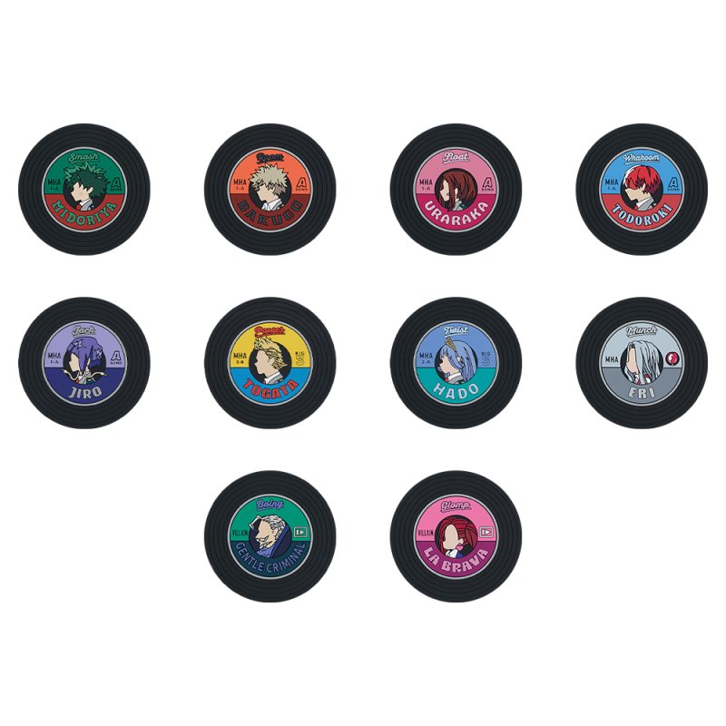 Gummi-Untersetzer im Schallplatten-Design