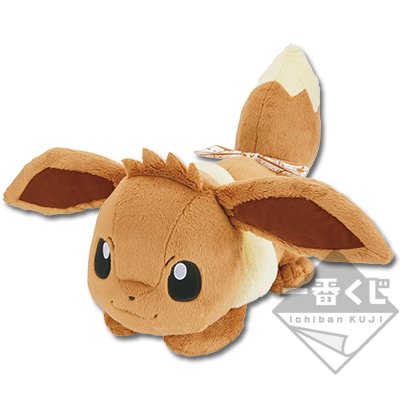 Peluche Évoli (regard attendri)