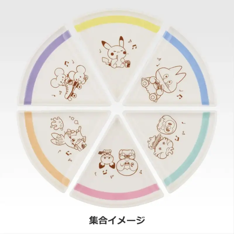 Assiette en forme de pizza