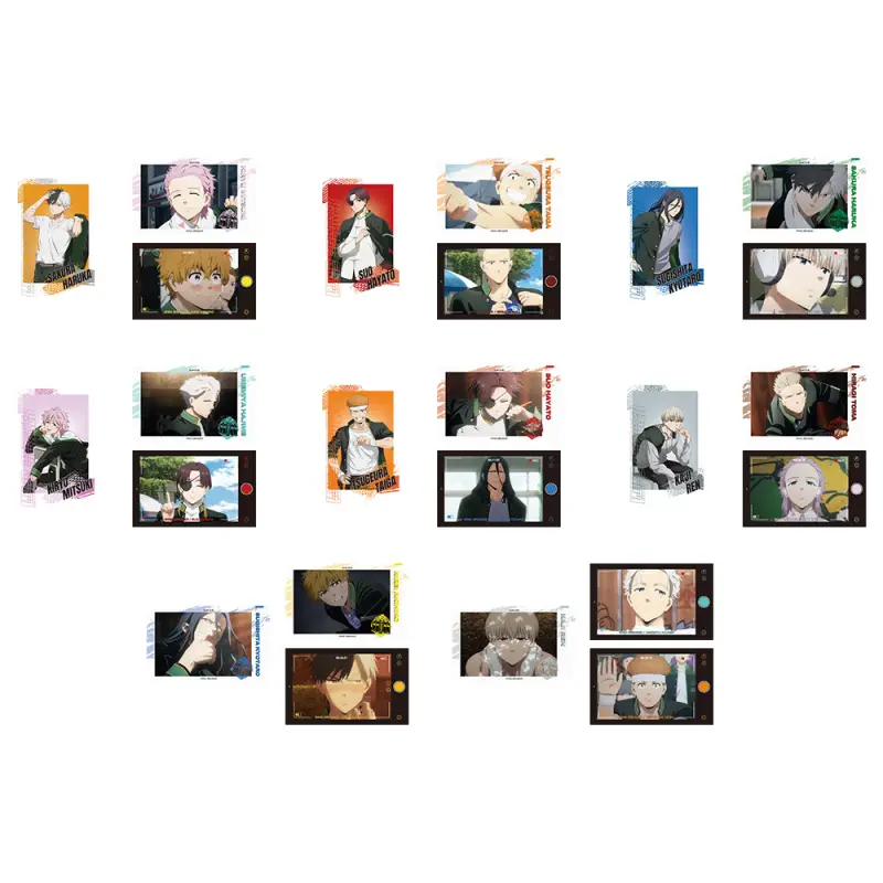 Set de 3 cartes style photo