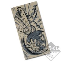 Grande serviette style sumi-e