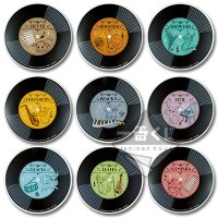 Assiette design disque vinyle