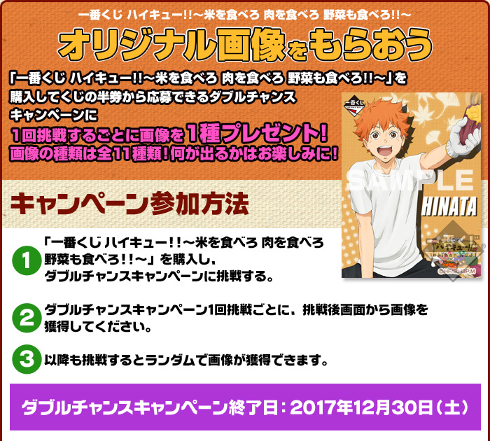 Ichiban Kuji Haikyu!! ~Mange du riz, mange de la viande, mange aussi des légumes‼~ - Photo 2