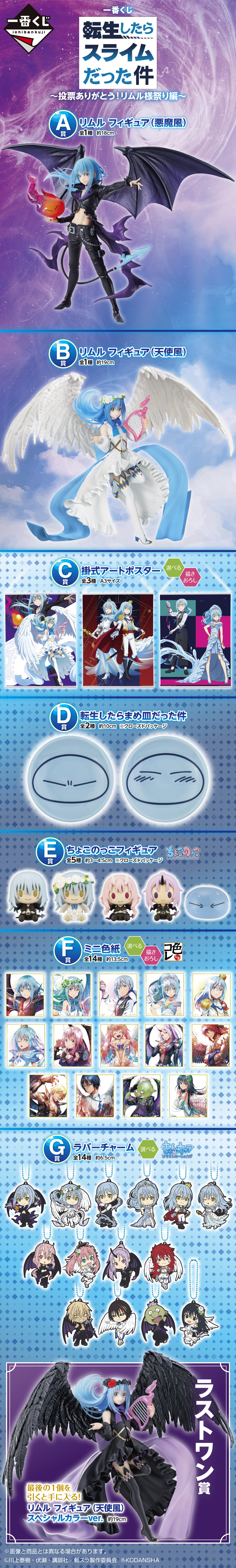 Ichiban Kuji Moi, quand je me réincarne en Slime — Merci pour vos votes ! Arc « Festival de Rimuru-sama » - Photo 1