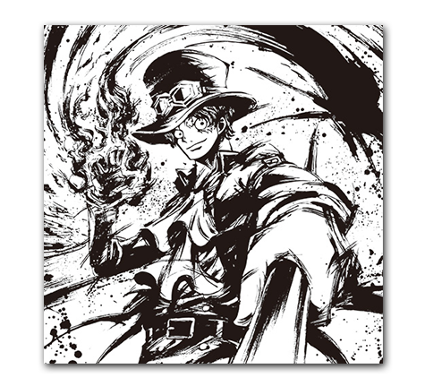 Serviette style encre de Chine - Photo 5