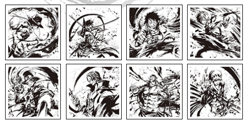 Serviette style encre de Chine - Photo principale