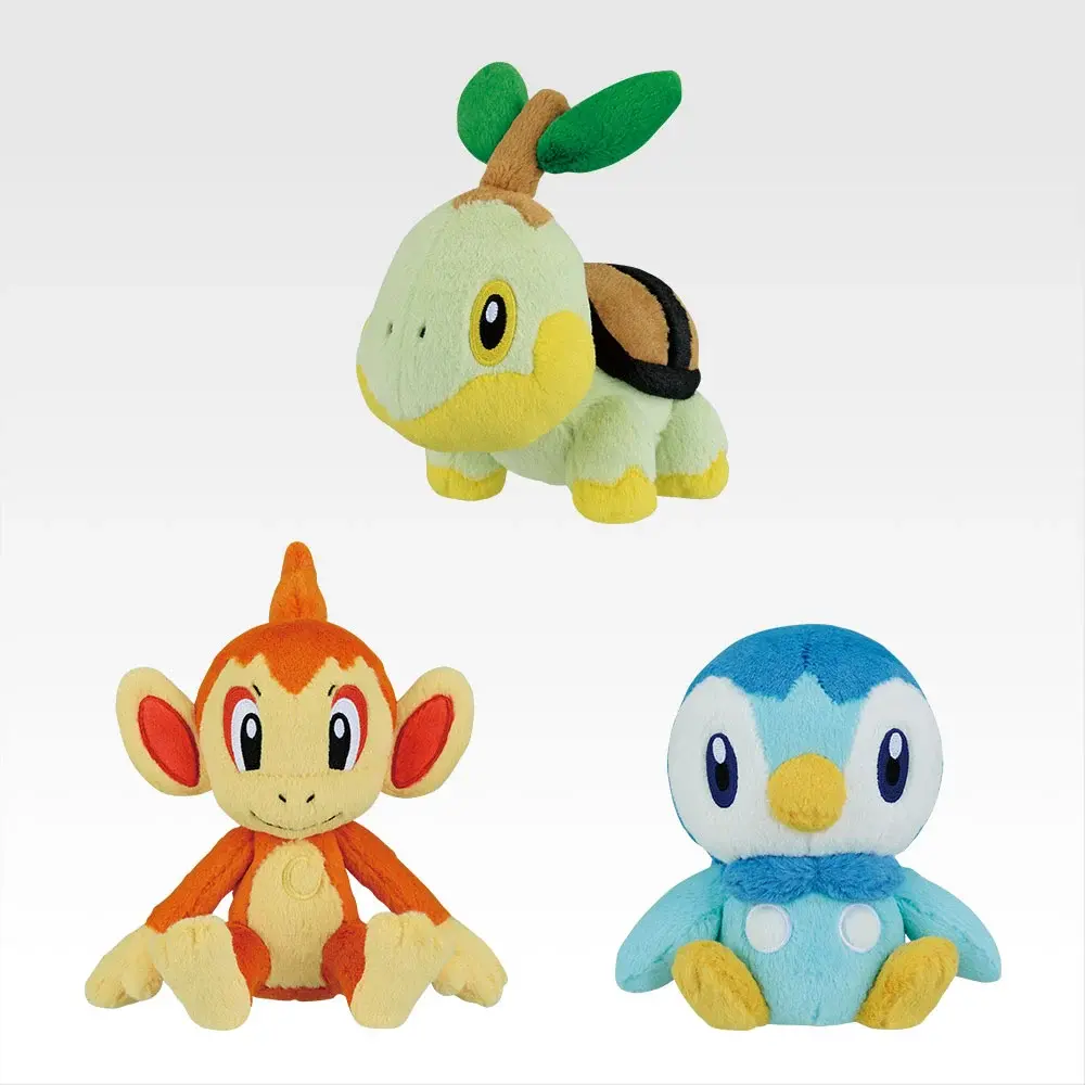 Lot F - Peluches starters de Sinnoh